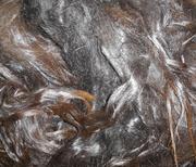 Schwarzes Surivlies mit braunen Spitzen